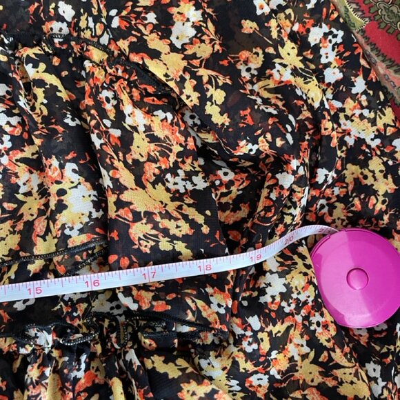 ADYSON PARKER Abstract Foral Ruffle Blouse Size Small NWT!!! - Picture 11 of 12